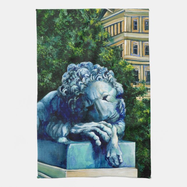 The Cat who ate the Canary Tea Towel (Vertical)