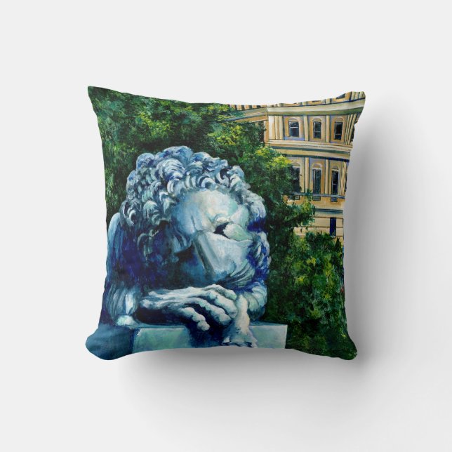 The cat, Who ate the Canary, Washington DC Cushion (Front)