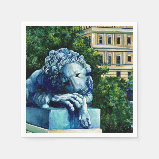 The Cat, Who ate the Canary, Washington DC Napkin (Front)