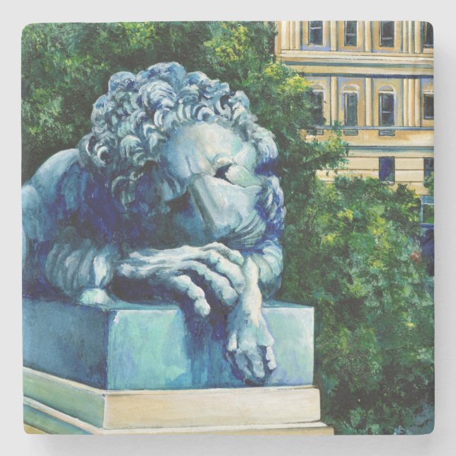 The Cat, Who ate the Canary, Washington DC Stone Coaster (Front)