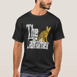 The Catfather Bengal Cat Father Mafia Whiskers Mal T-Shirt