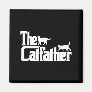 The Catfather Best Dad Ever Fathers Day Men Cat Lo Magnet