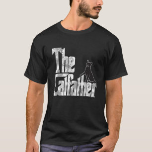 The Catfather Black Cat Father Mafia Whiskers Male T-Shirt