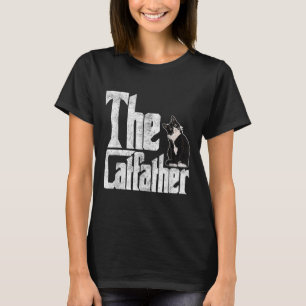 The Catfather Cat Father Mafia Whiskers Male Daddy T-Shirt