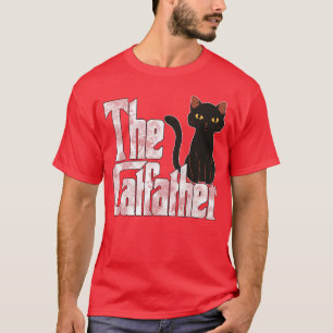 The Catfather Cat Father Mafia Whiskers Male Daddy T-Shirt