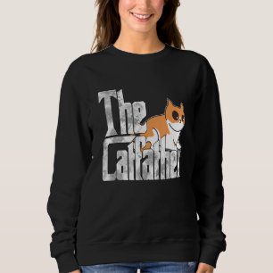 The Catfather Cute Cat Father Mafia Whiskers Male Sweatshirt