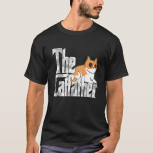 The Catfather Cute Cat Father Mafia Whiskers Male  T-Shirt
