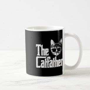 The Catfather Funny Cat Dad Fathers Day Movie Pun Coffee Mug
