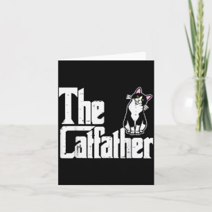The Catfather Funny Kitten Cat Dad Fur Papa Daddy  Card