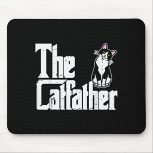 The Catfather Funny Kitten Cat Dad Fur Papa Daddy Mouse Pad
