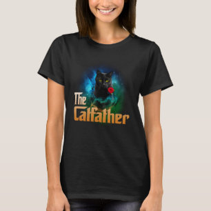 The Catfather Kitten Cat Dad Fathers Day 2 T-Shirt