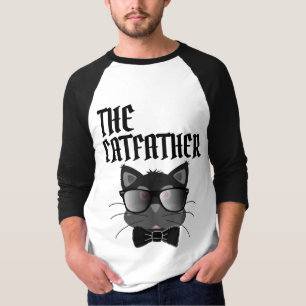 THE CATFATHER MEN'S CAT T-SHIRTS