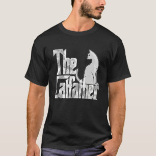 The Catfather White Cat Father Mafia Whiskers Male T-Shirt
