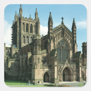 The Cathedral Church of the Blessed Virgin Mary an Square Sticker