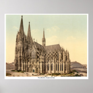The cathedral, Cologne, Germany Poster