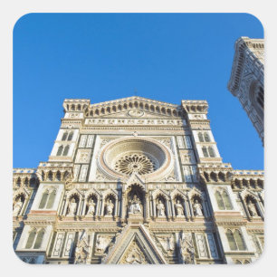 The cathedral Santa Maria del Fiore , Firenze, Square Sticker