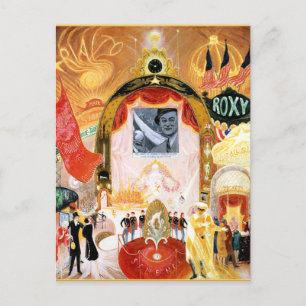 The Cathedrals of Broadway, fine art painting Postcard