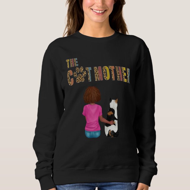 The Catmother British Shorthait Cat  Mother Cat Mo Sweatshirt (Front)