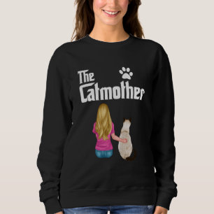 The Catmother Siamese Cat Lover Funny Mother Cat M Sweatshirt