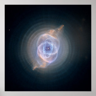 The Cat's Eye Nebula: Dying Star Creates Fantasy-l Poster