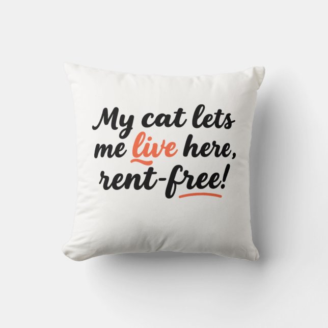 The Cat's House Cushion (Front)