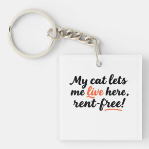 The Cat's House Key Ring