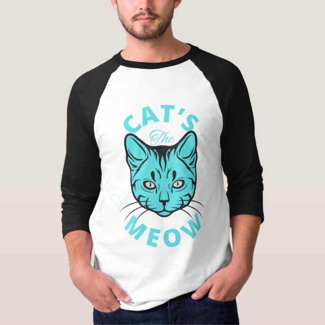 The Cat's Meow by Sharon Dawn  T-Shirt (Front)