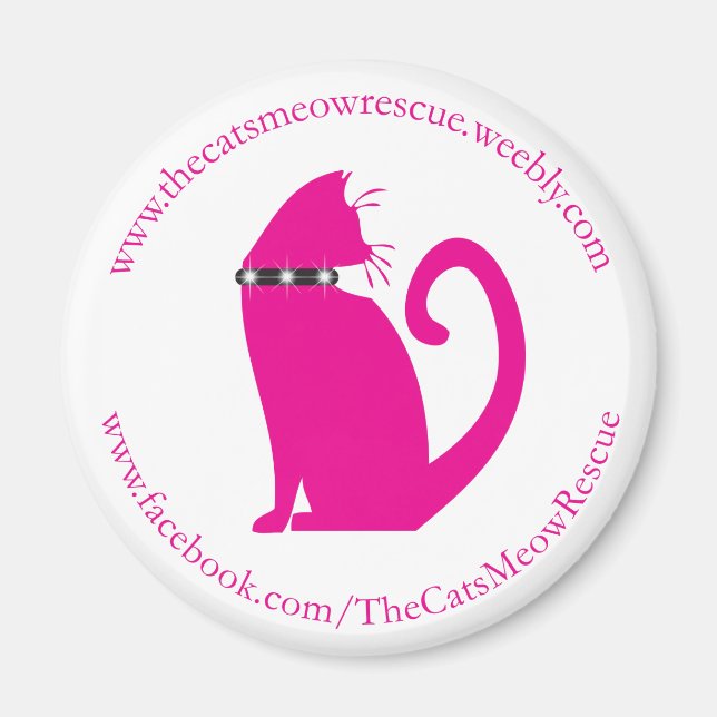 The Cat's Meow Rescue Magnet (Front)