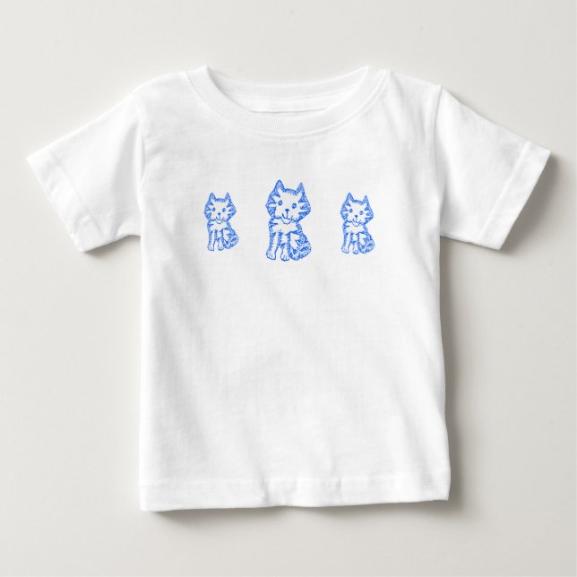 The Cat's Meow Toddler Ruffle Dress Baby T-Shirt (Front)