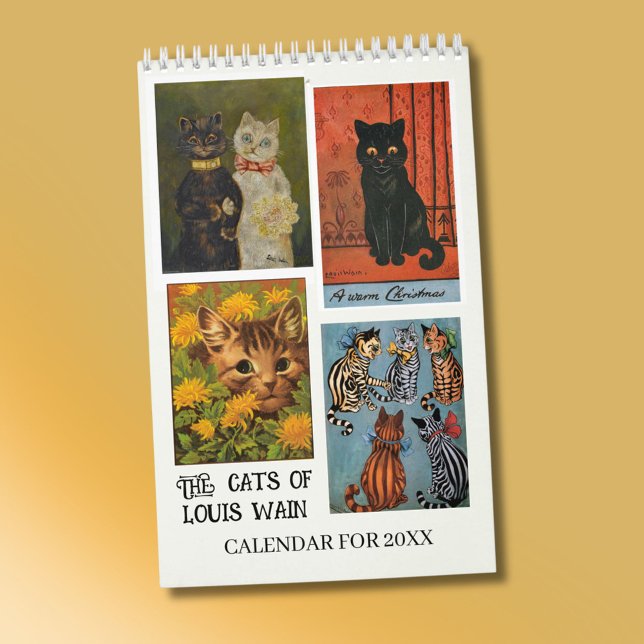 The Cats of Louis Wain 2026 Single Page Calendar (Creator Uploaded)