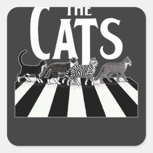 The Cats Square Sticker
