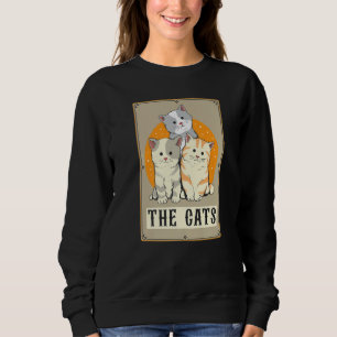 The Cats Tarot Card Reading Occult Dark Magic Sweatshirt