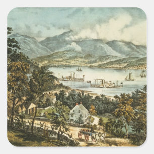 The Catskill Mountains Square Sticker