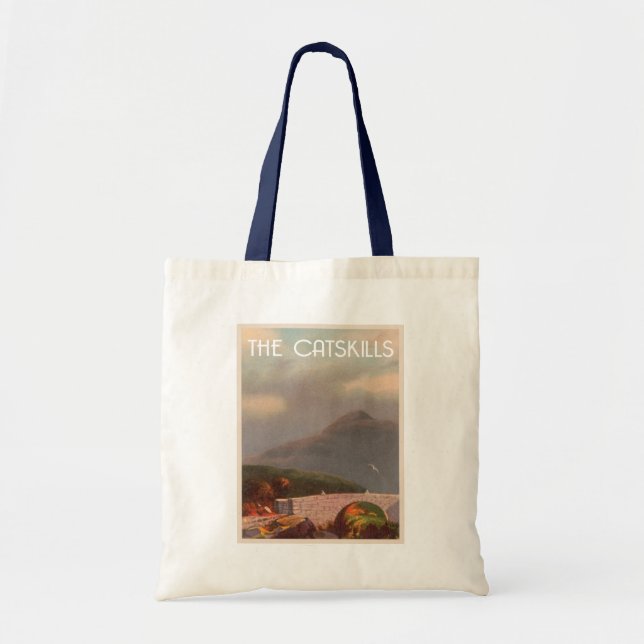 The Catskill Mountains vintage Tote Bag (Front)