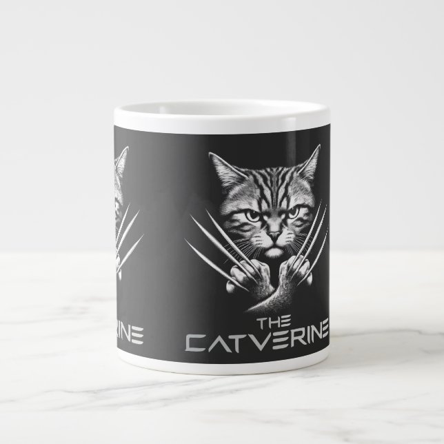 The Catverine Halloween Themed Large Coffee Mug (Front)