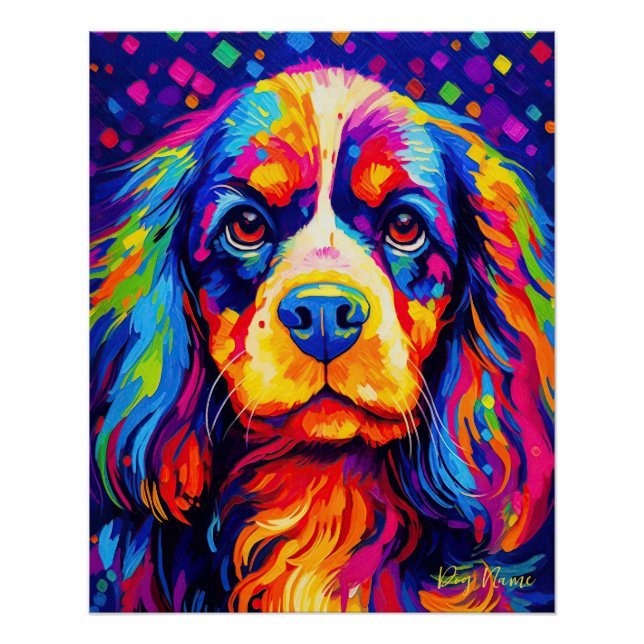 The Cavalier King Charles Spaniel Dog 001 - Zetton Poster (Front)