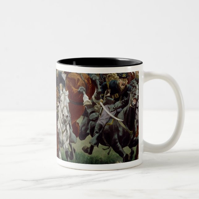 The Cavalry, 1895 Two-Tone Coffee Mug (Right)