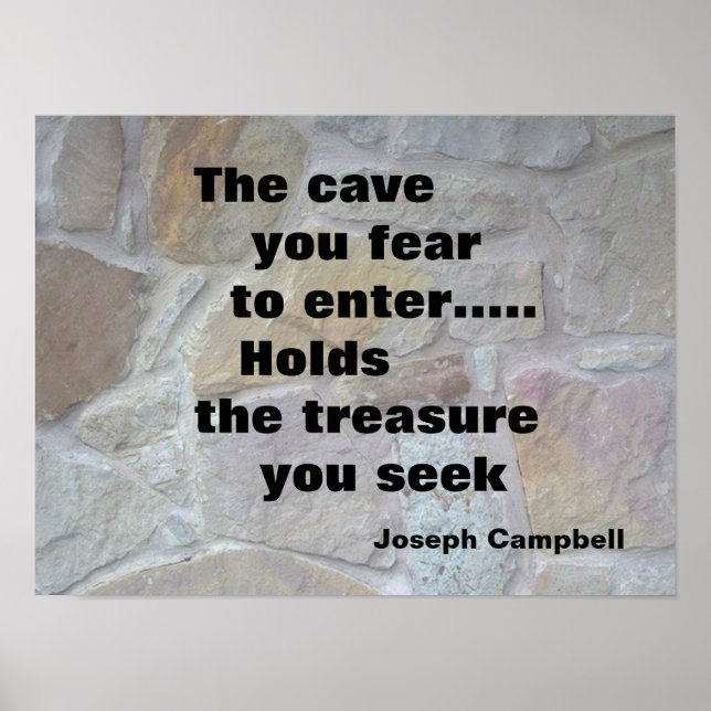"THE CAVE MOTIVATIONAL POSTER" POSTER (Front)