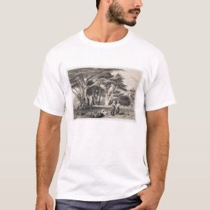 The Cedars of Lebanon, engraved by Freeman (sepia T-Shirt