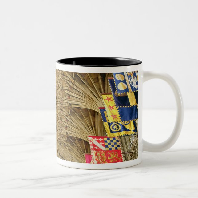 The Ceiling of St. George's Chapel, Windsor Two-Tone Coffee Mug (Right)