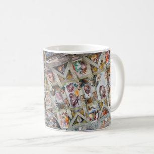 “ The ceiling of the Sistine Chapel ”,Michelangelo Coffee Mug
