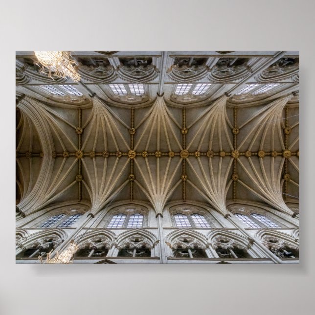 The ceiling of Westministera abbey Poster (Front)