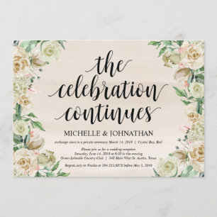 The celebration, Elopement Reception Invitation