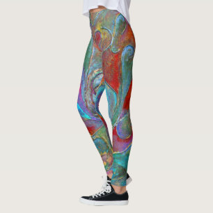 ”The Celest Guardian from Unseen” by Paul Buică Leggings