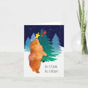 The Celestial - Chow Art cards- CUSTOMIZE Holiday Card