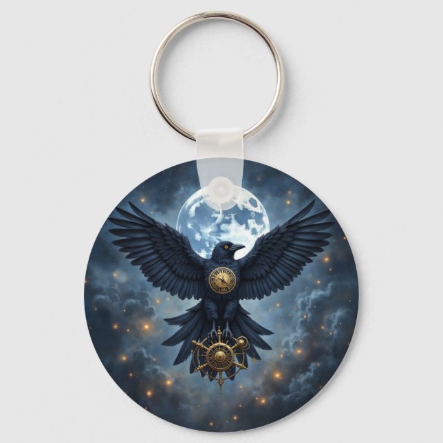 The Celestial Crow.  Key Ring (Front)