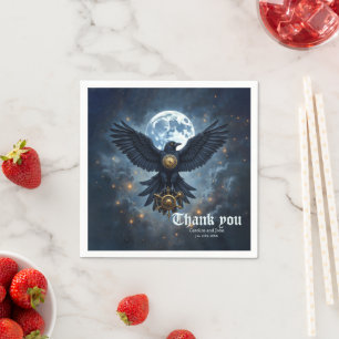 The Celestial Crow.  Napkin