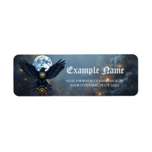 The Celestial Crow.  Return Address Label