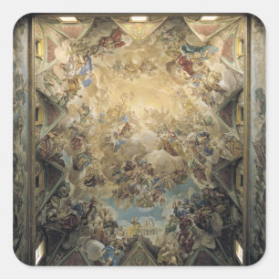 The Celestial Glory and the Triumph of Square Sticker