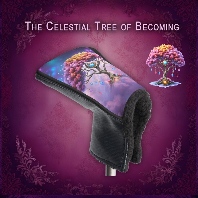 The Celestial Tree of Becoming. Golf Head Cover (Creator Uploaded)
